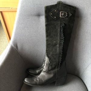 Franco Sarto Suede Western Gothic Witchy Boots